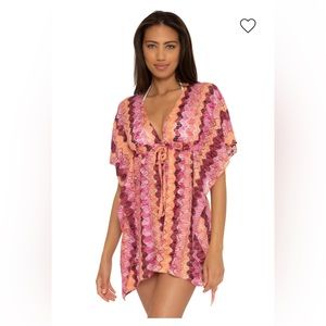 Becca Manu Bay Crochet Tunic Cover Up- XS/S. BRAND NEW
